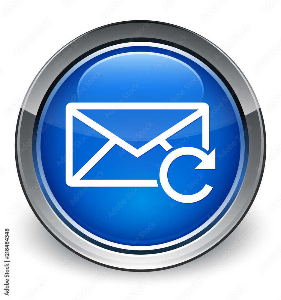 Refresh email icon optimum blue round button Refresh email icon optimum blue round button