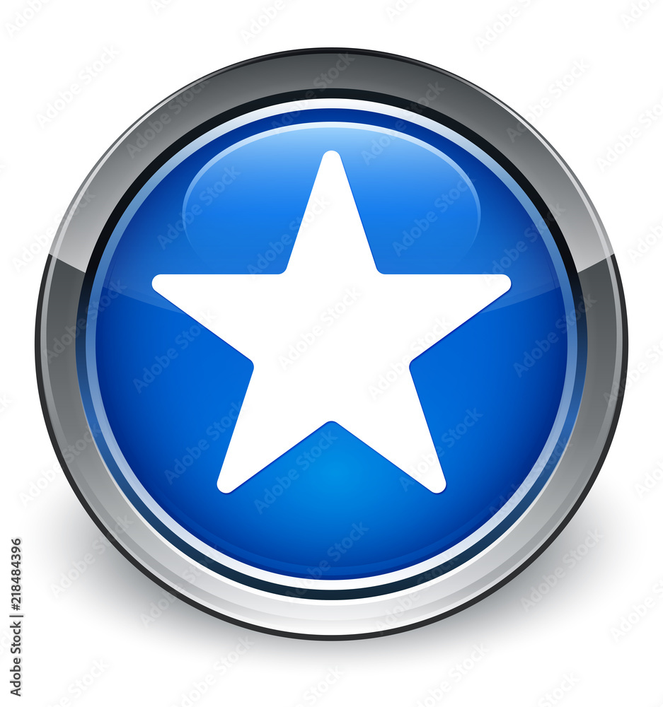 Star icon optimum blue round button Star icon optimum blue round button