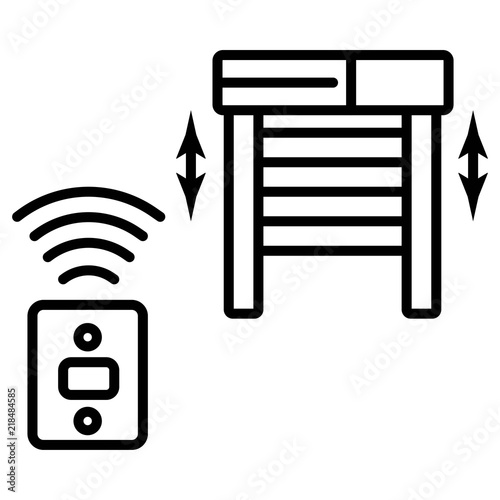 Garage remote control vector icon