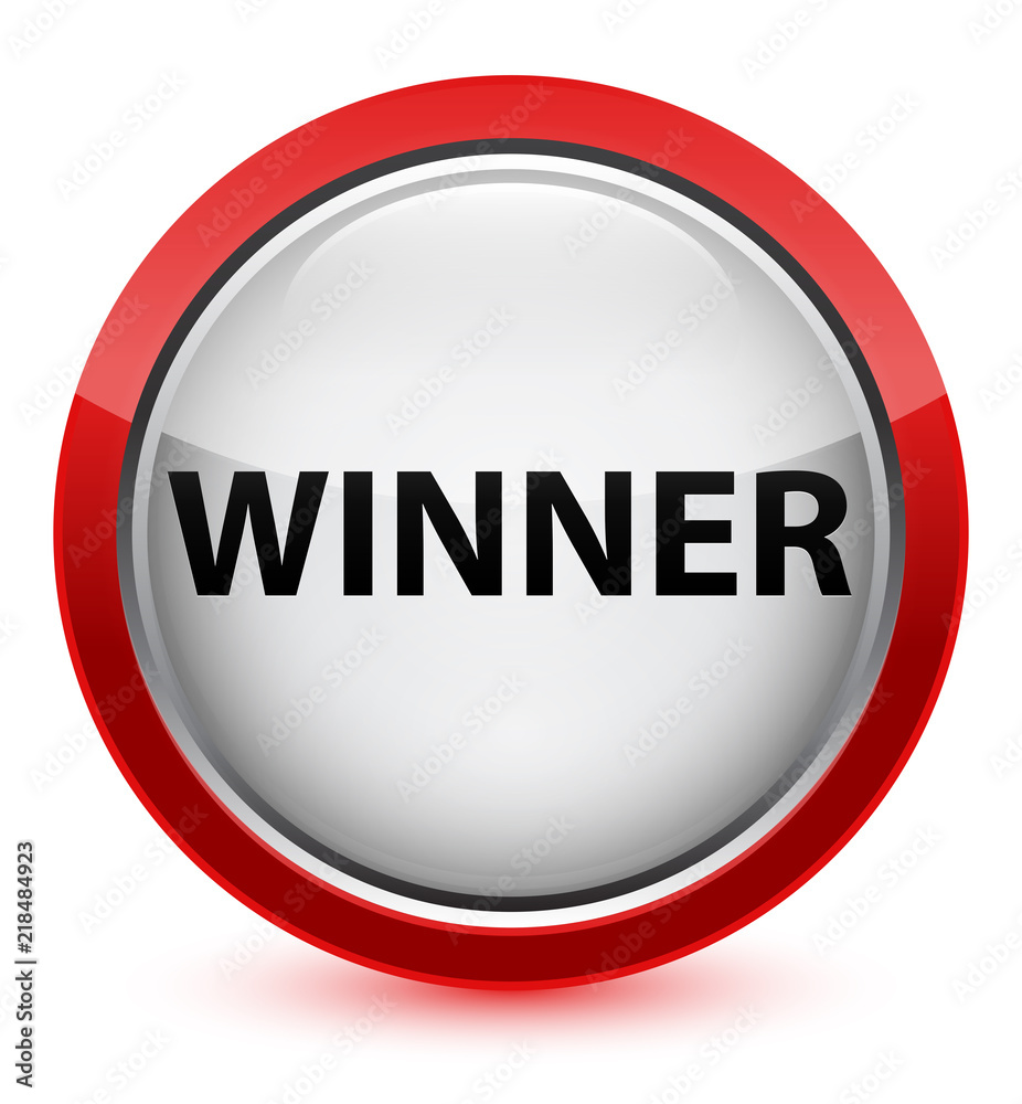 Winner crystal red round button Winner crystal red round button
