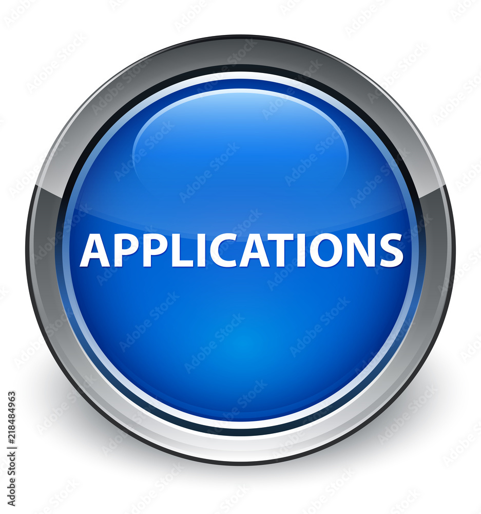 Applications optimum blue round button Applications optimum blue round button
