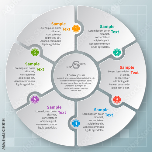 Abstract 3D Paper Infographics. Business template .Vector illustration