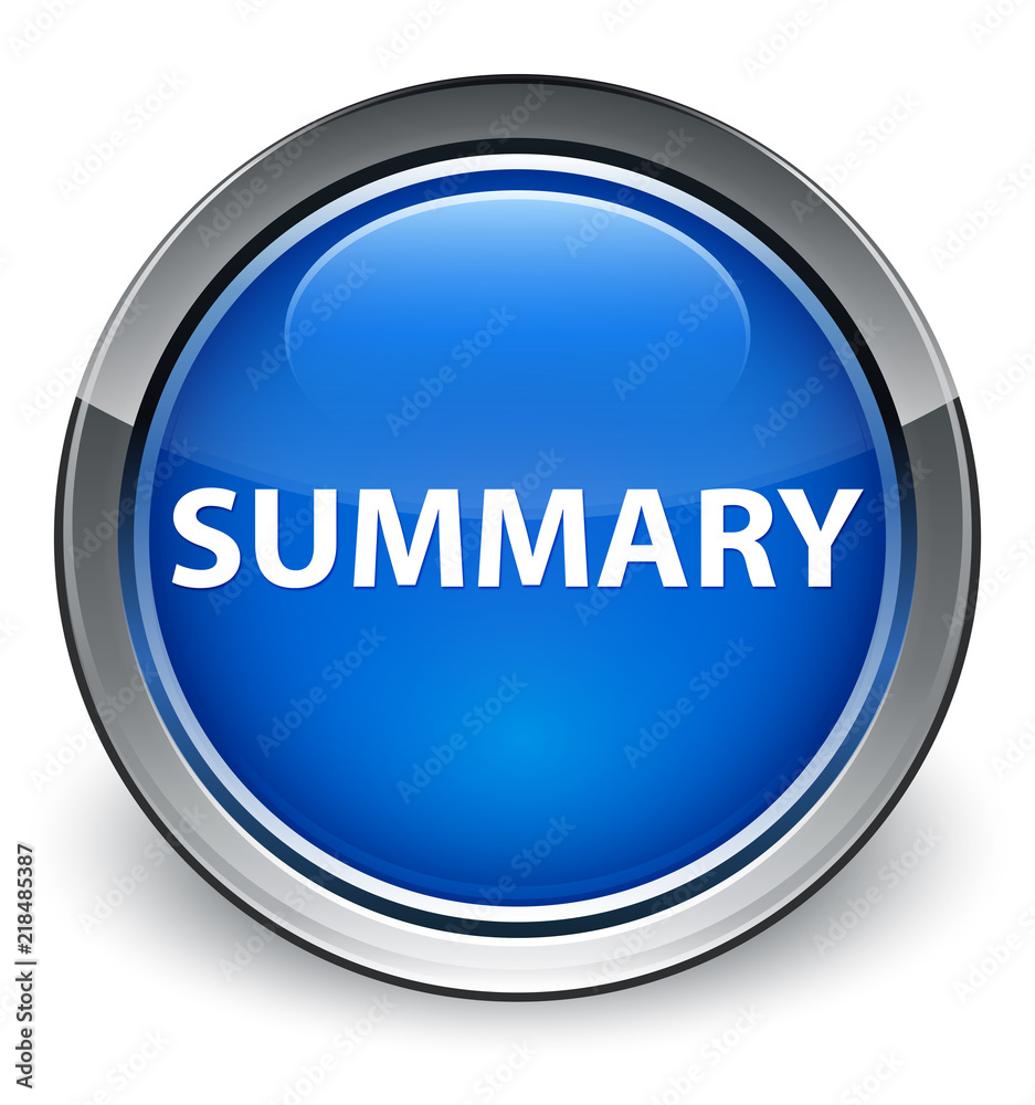 Summary optimum blue round button Summary optimum blue round button