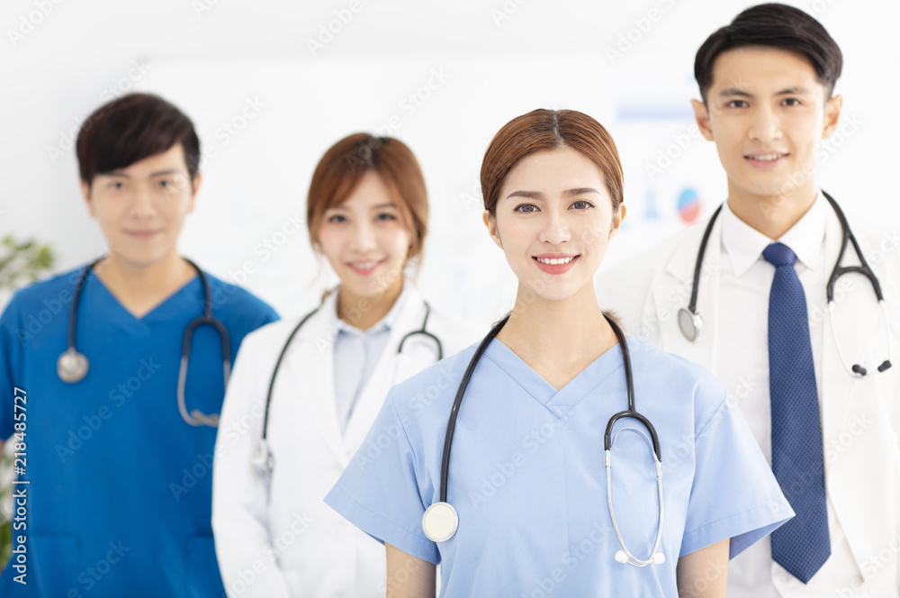 Portrait of asian medical team, doctors and nurses. Portrait of asian medical team, doctors and nurses.