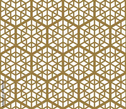 Seamless pattern based on Japanese ornament Kumiko