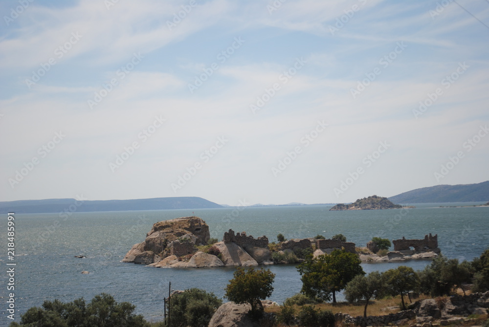 Small island in Aegean sea