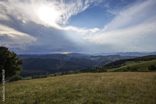 Beautifoul landscape in Romania Carpathian mountains