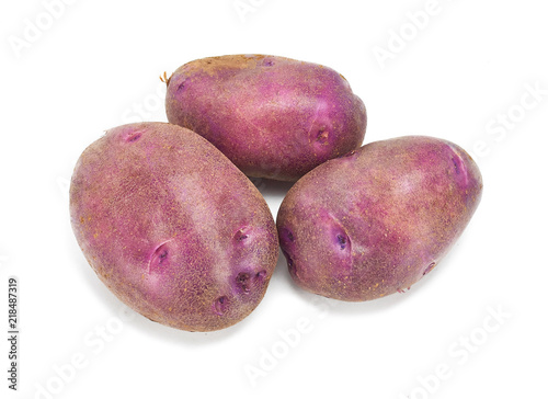 potato purple on a white background
