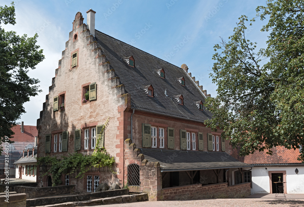old historic mill in the monastery, seligenstadt, hesse, germany old historic mill in the monastery, seligenstadt, hesse, germany