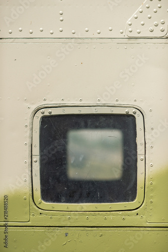 window of a military helicopter to use as a background photo