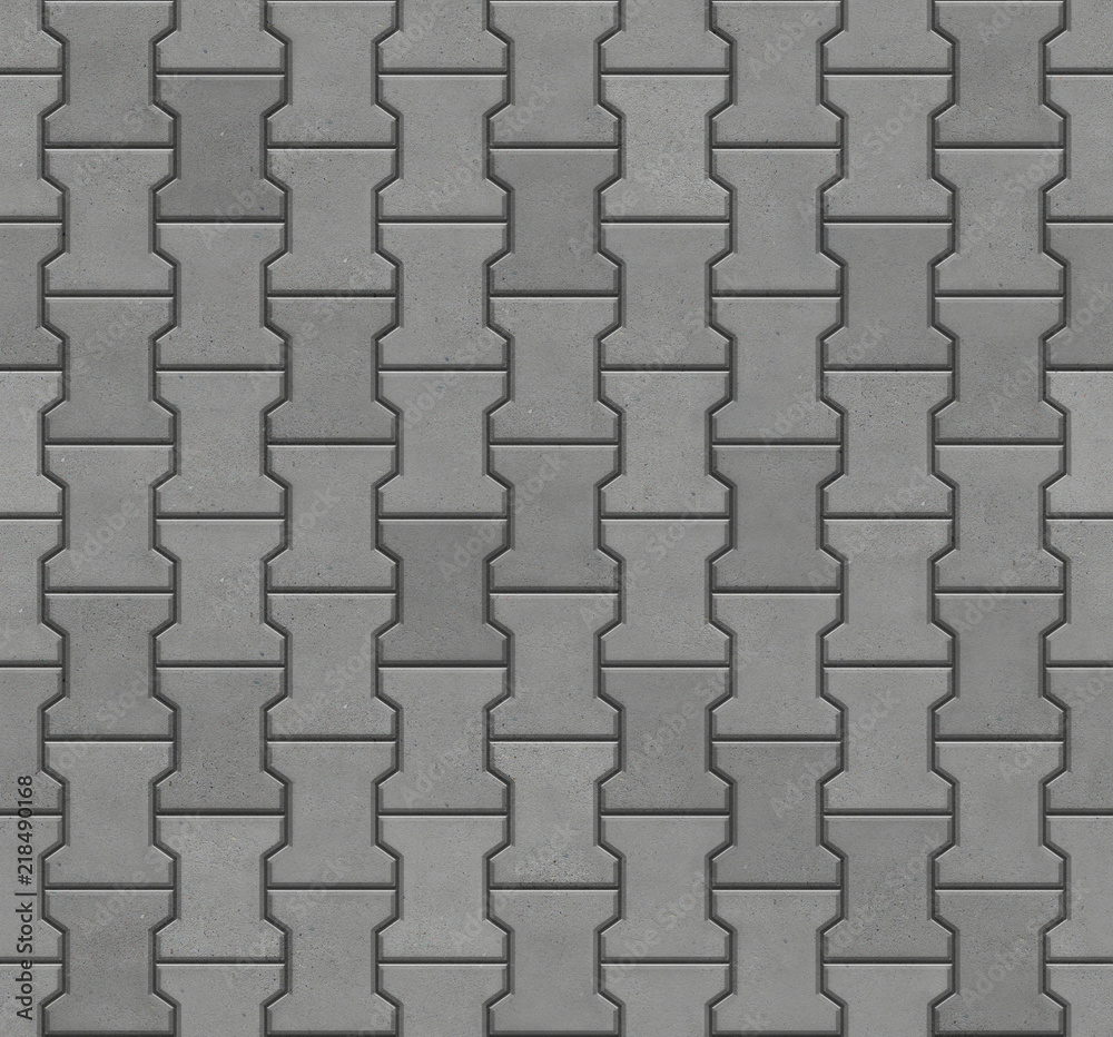 Dumble interlocking paver block, seamless texture map Dumble interlocking paver block, seamless texture map