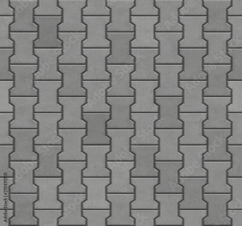 Φωτογραφία Dumble interlocking paver block, seamless texture map