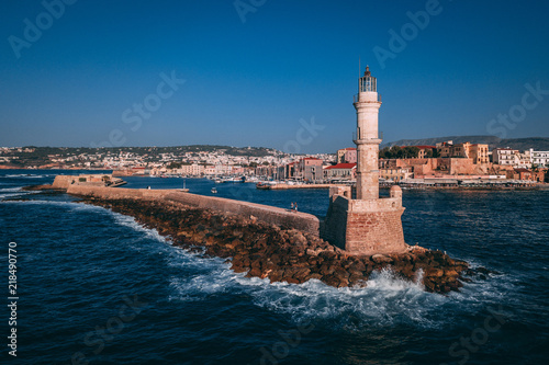 Chania Lighthouse - Drone Photo