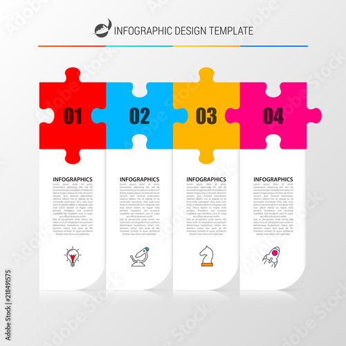 Infographic design template. Creative concept with 4 steps