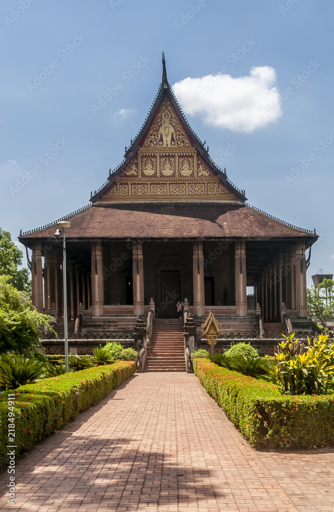 Obraz premium The famous Haw Phra Kaew temple in Vientiane, Laos