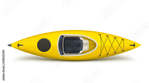 lying kayak with shadow
