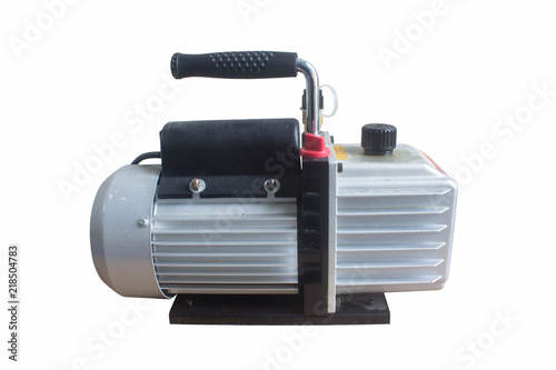 Vacuum pumps are widely used in the refrigeration. also be applicable as the pre-pump of various types of high vacuum equipment. on white background