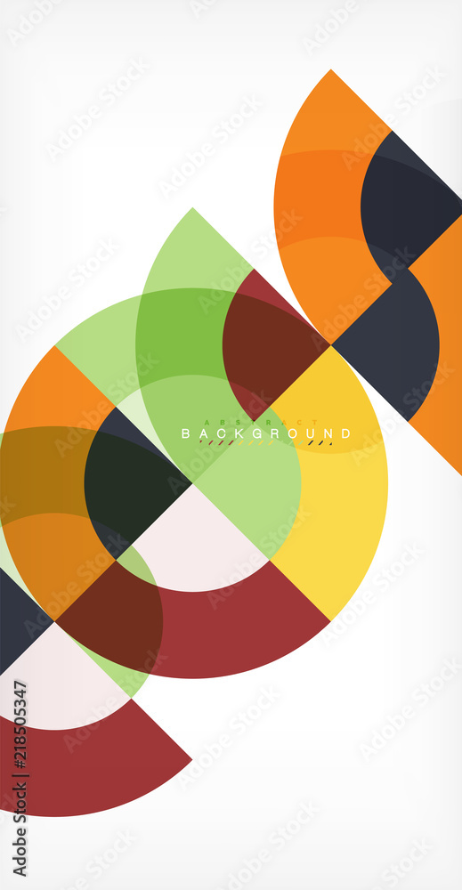 Obraz premium Modern circle abstract background