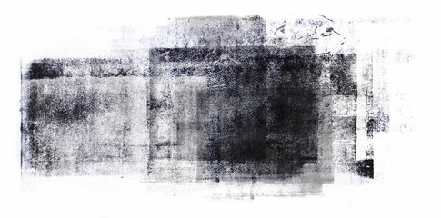 Rolled Acrylic Paint Isolated on White Background