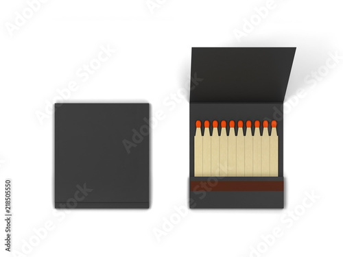 Paper book of matches mockup