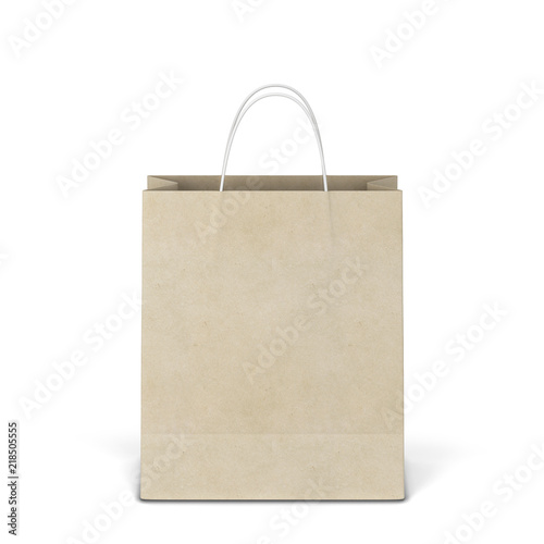 Blank shopping bag mockup