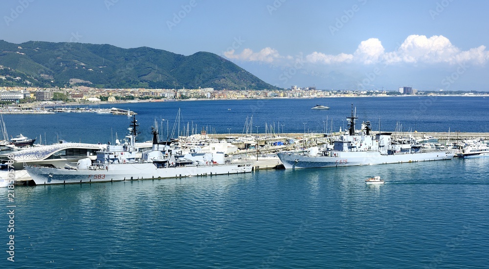 Italian frigates in Salerno