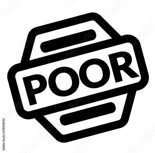 poor black stamp