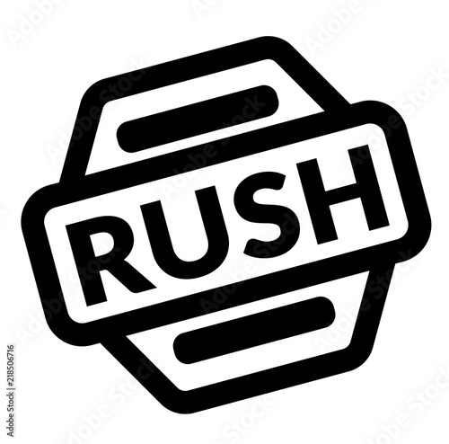 rush black stamp