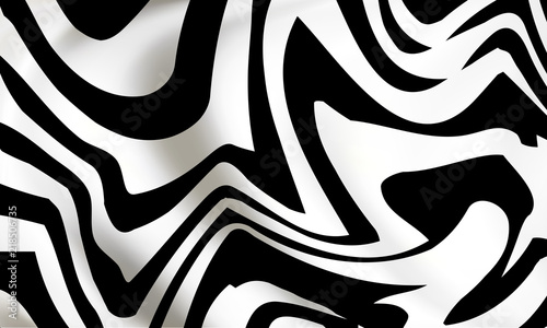 distorted black and white lines