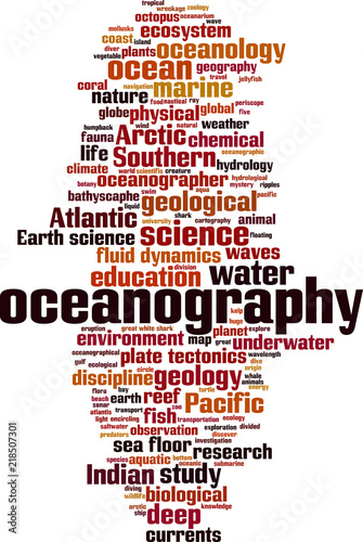 Oceanography word cloud