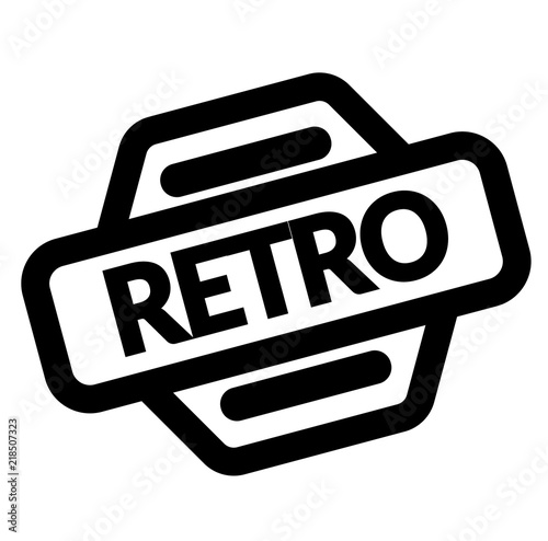 retro black stamp