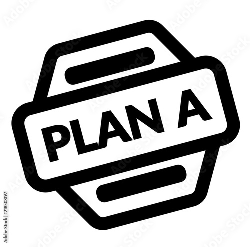 plan a black stamp