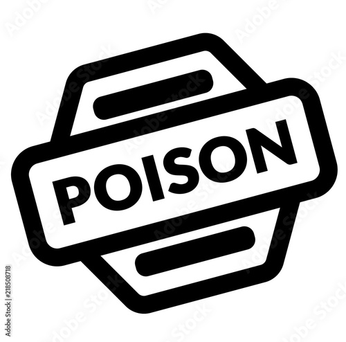 poison black stamp