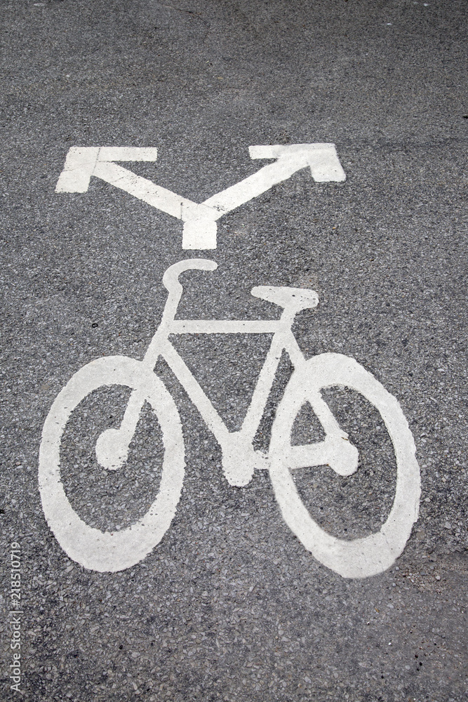 Bike Path Sign, Malmo Bike Path Sign, Malmo