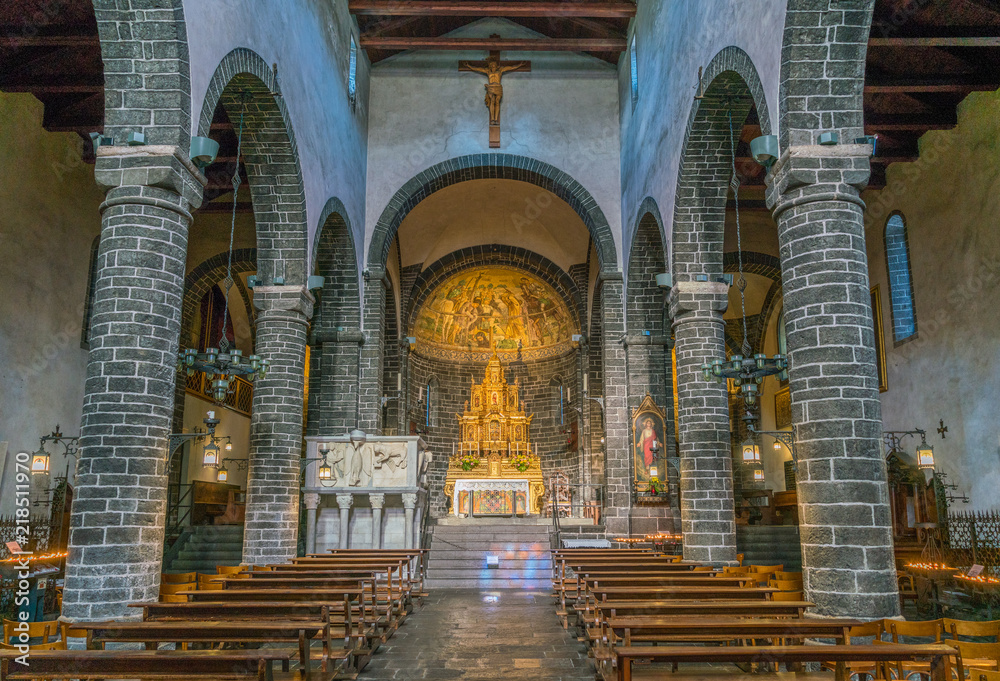 San Giacomo Church in Bellagio, Lake Como, Lombardy, Italy.
