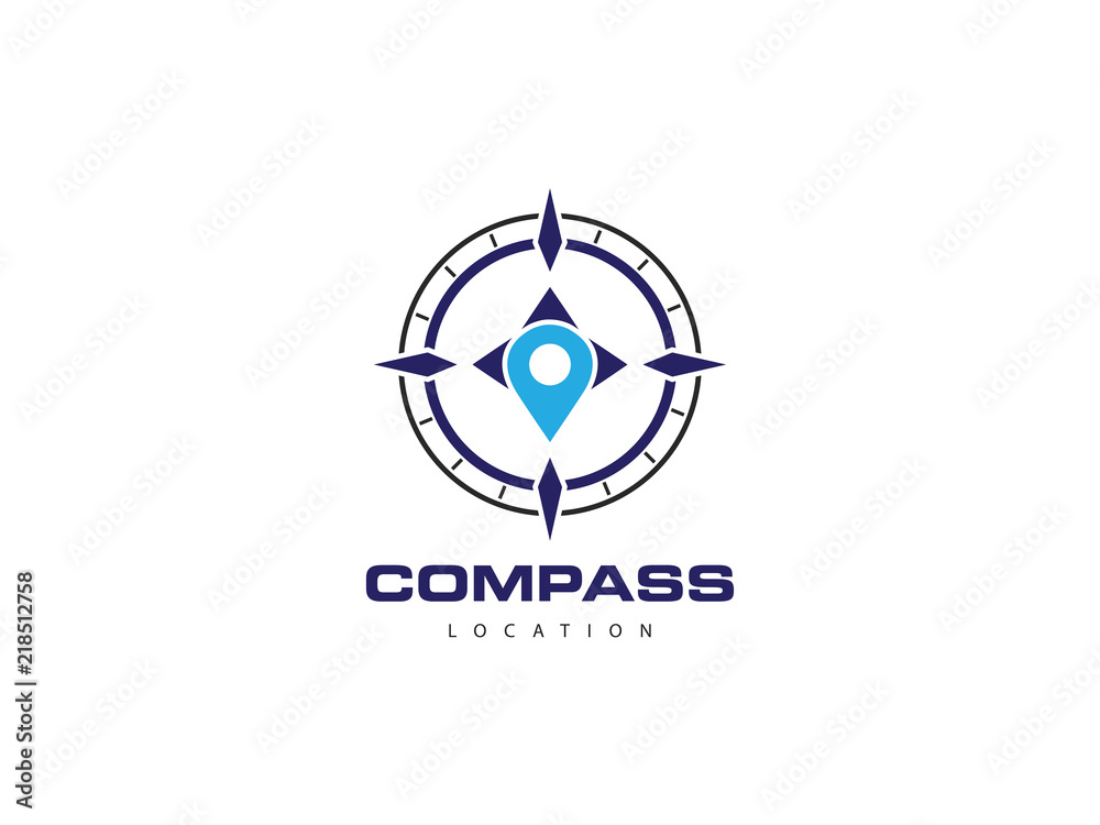 compass location logo, icon, symbol, design template compass location logo, icon, symbol, design template