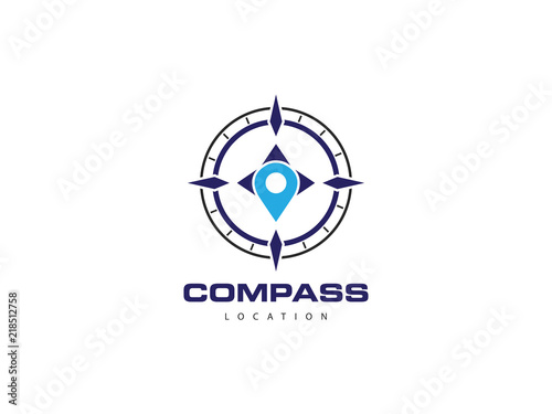 compass location logo  icon  symbol  design template 
