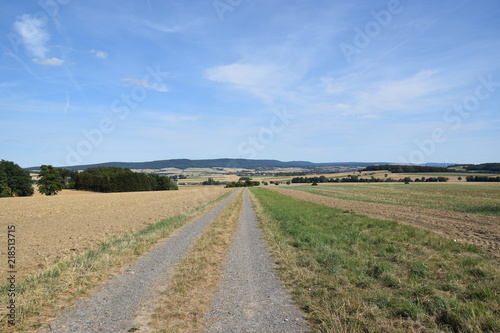Abgeerntete Felder im Auetal/Landkreis Schaumburg