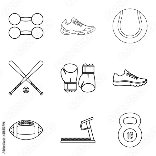 Bodily icons set. Outline set of 9 bodily vector icons for web isolated on white background