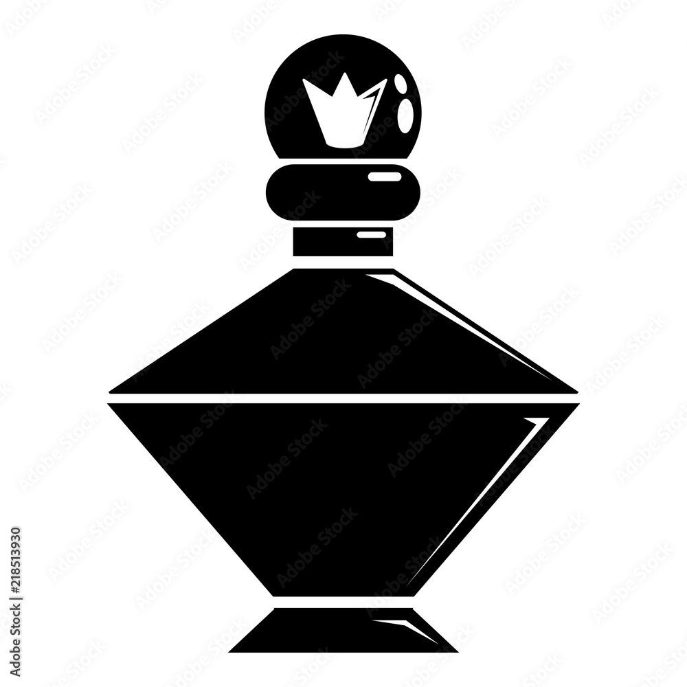 Queen perfume icon. Simple illustration of queen perfume vector icon for web Queen perfume icon. Simple illustration of queen perfume vector icon for web