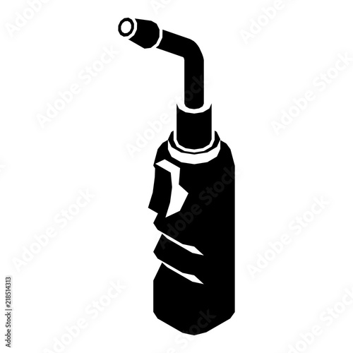 Avto welding torch icon. Simple illustration of avto welding torch vector icon for web