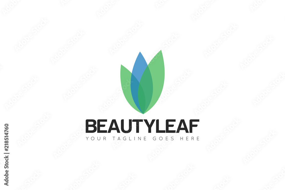 leaf logo and icon Vector design Template