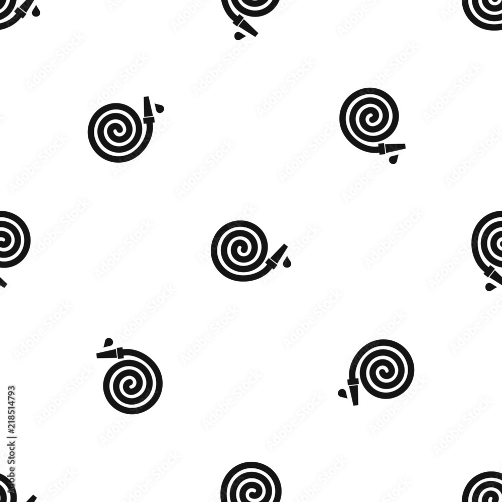 Garden hose pattern repeat seamless in black color for any design. Vector geometric illustration Garden hose pattern repeat seamless in black color for any design. Vector geometric illustration