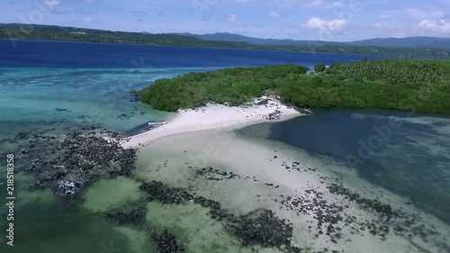 Aerial shot of beaches in Bulalacao Mindoro Philippines photo