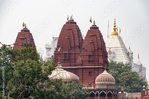 The Shri Digambar Jain Lal Mandir temple in Delhi, India photo