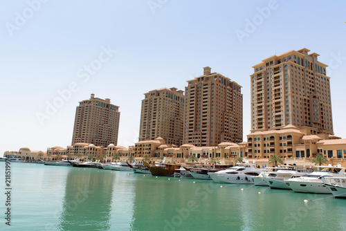  Doha, Qatar : May 8 2018 :  Marina Bay , Doha, Qatar © martinscphoto