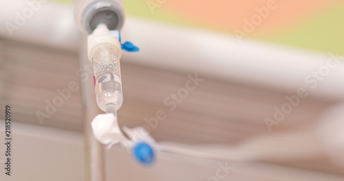 Fototapeta Naklejka Na Ścianę i Meble -  Infusion pump or Saline solution intravenous drip for patient