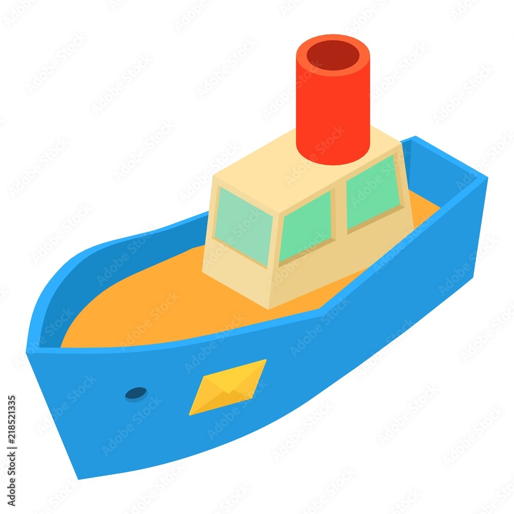 Sea shipping icon. Isometric illustration of sea shipping vector icon for web Sea shipping icon. Isometric illustration of sea shipping vector icon for web