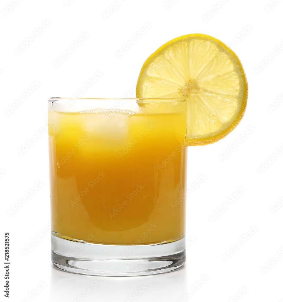 glass with orange juice isolated on white glass with orange juice isolated on white