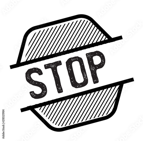 stop black stamp